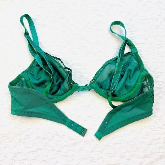 BUY 1 GET 1 FREE Lace emerald green bra 34B inner secrets - Picture 6 of 13